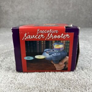 Vtg Toy Executive Saucer Shooter Foam Disc Launcher Open Box Park‎ Avenue
